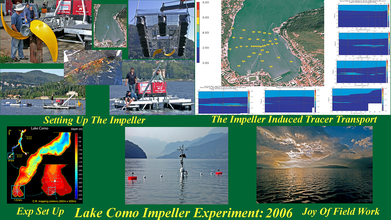 The work under turning the characteristics of a large Flygt impeller it was carried out in Lake Como in 2012