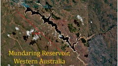Mundaring Weir was ideal to do and underflow entrainment experiment, a long valley with a relatively constant cross-section.